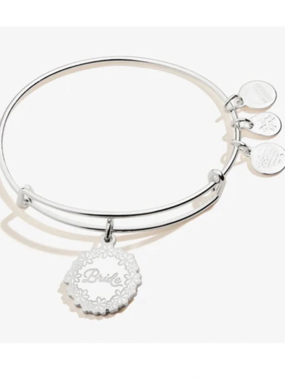 Alex and Ani | NEW shiny silvertone Bride bracelet